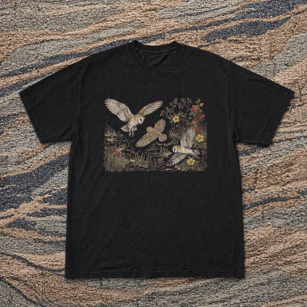 Style Owl Black Graphic Tee